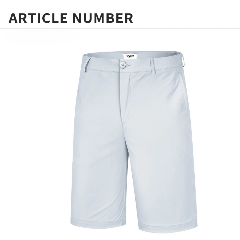 PGM Men Golf Stretch Shorts Comfortable Cotton Clothing Sports Wear Summer Quick Dry Solid Refreshing Breathable Pants KUZ130