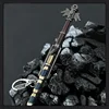Wild Hunt Weapon Geralt Aerondight Steel Sword 22cm Game Peripheral Medieval Metal Weapon Model Uncut Blade Gifts Toys for Boys 2