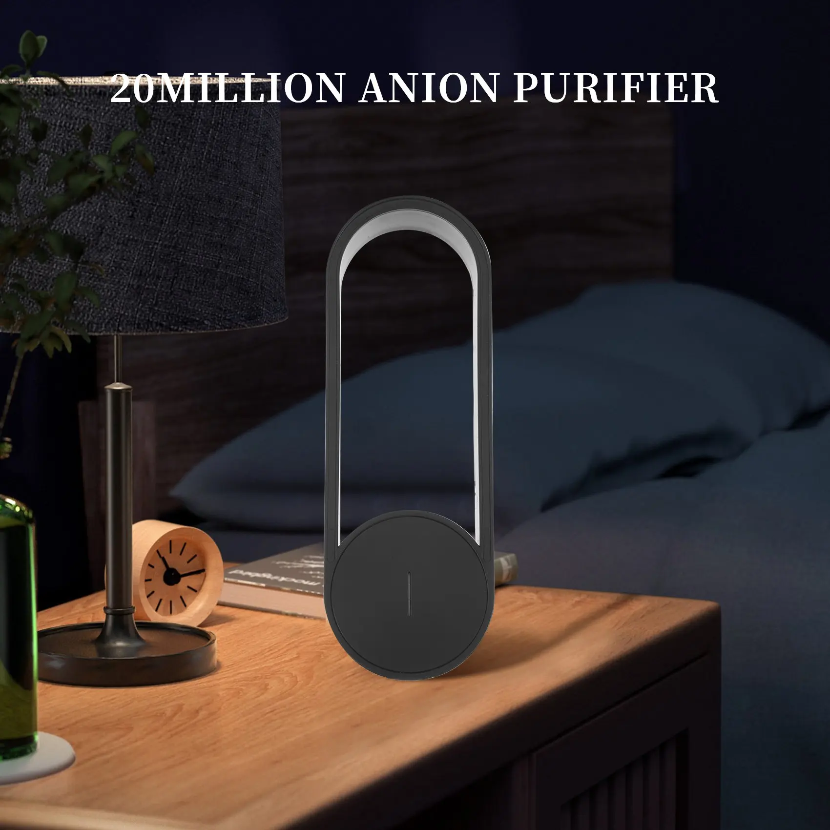 미니 휴대용 가정용 음이온 청정기, USB 플러그인 자동차 공기 청정기, 31 ㎡-40 ㎡ 면적, 2 천만