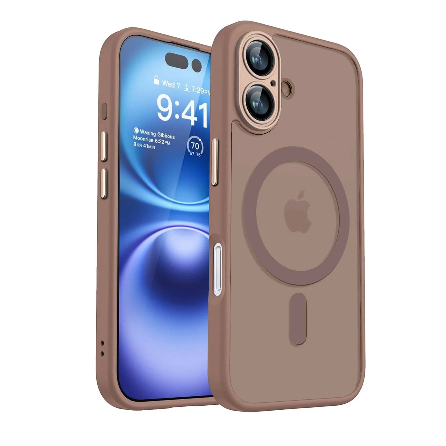 Magnetic Luxury Matte Translucent Armor Shockproof Case with Magsafe Compatibility