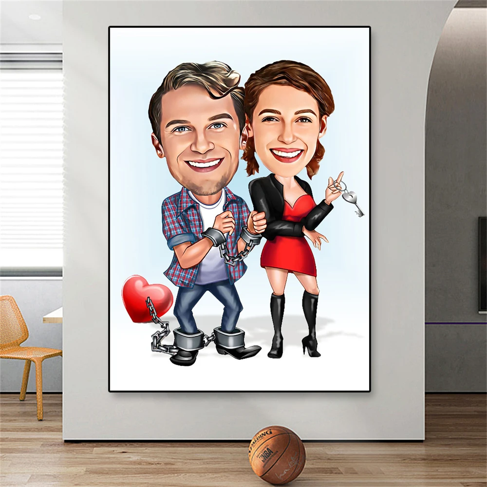 Basketball Cartoon Portrait Basketball Gift for Women 