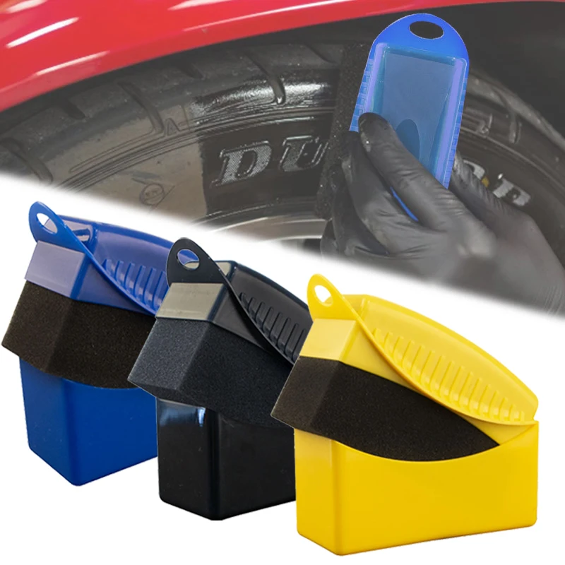 

1Pc Car Wheel Polishing Waxing Sponge Brush ABS Washing Cleaning Tire Contour Dressing Applicator Pads Detail Car Cleaning Tools