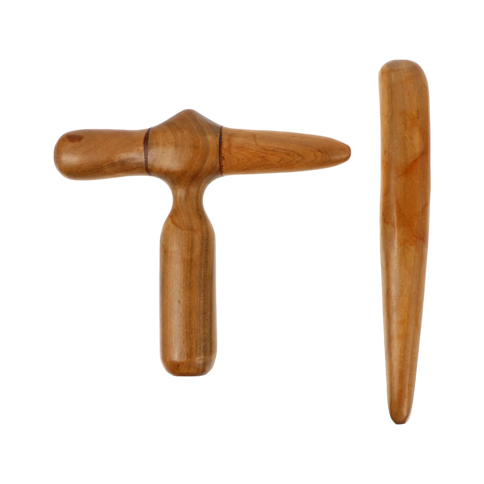 

2 Pcs Wooden Massager Tool Facial Scraping Plate Gua Sha Board Massaging