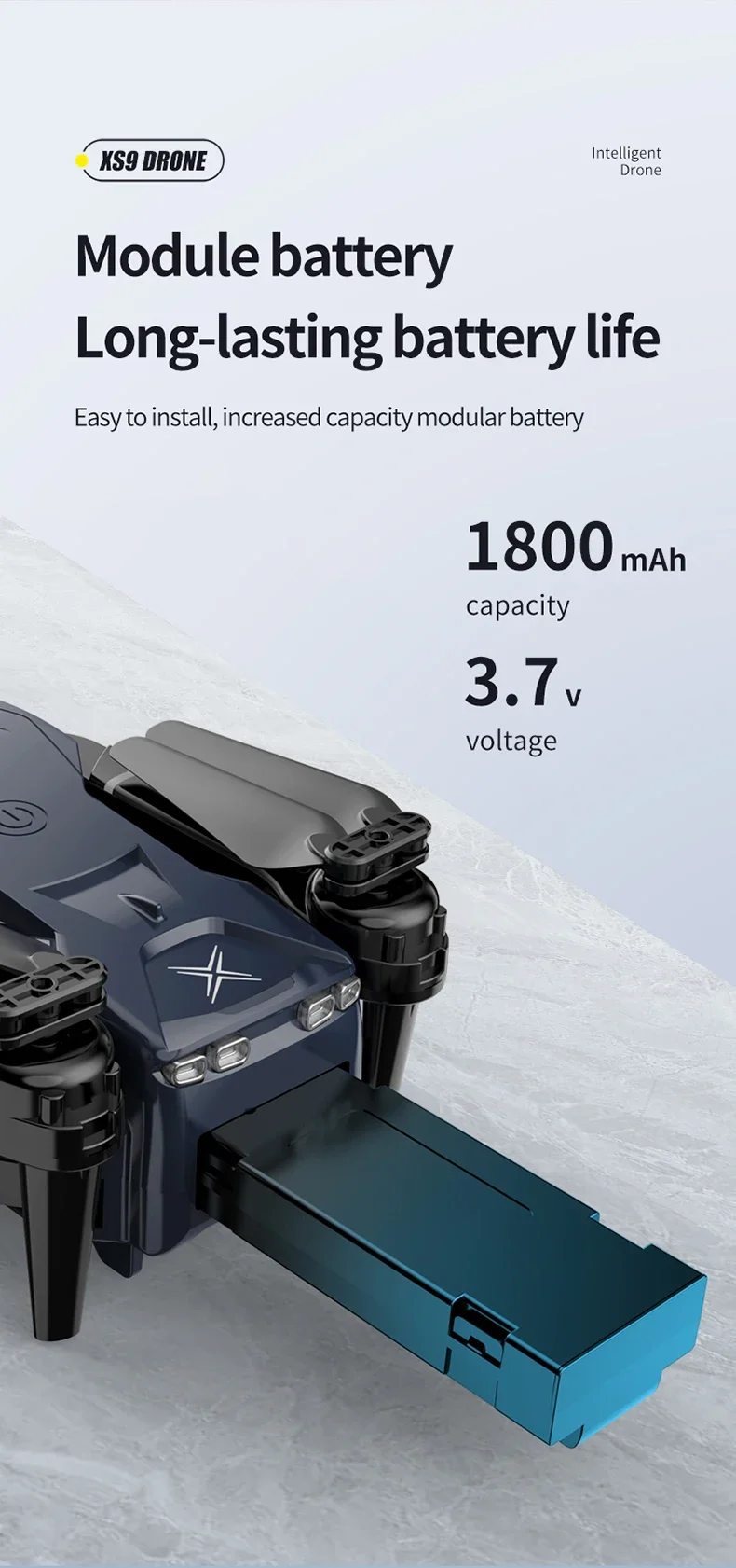 Xiaomi MIJIA XS9 Drone 8K Professional HD Aerial Dual-Camera Intelligent Obstacle Avoidance Optical Flow Positioning Quadcopter
