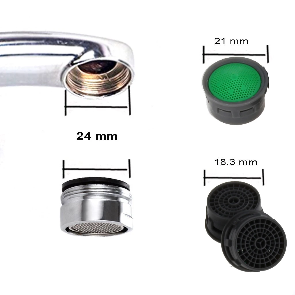 10x Water Saving Faucet Kitchen Basin Tap Male Aerator Insert Plastic Filter 