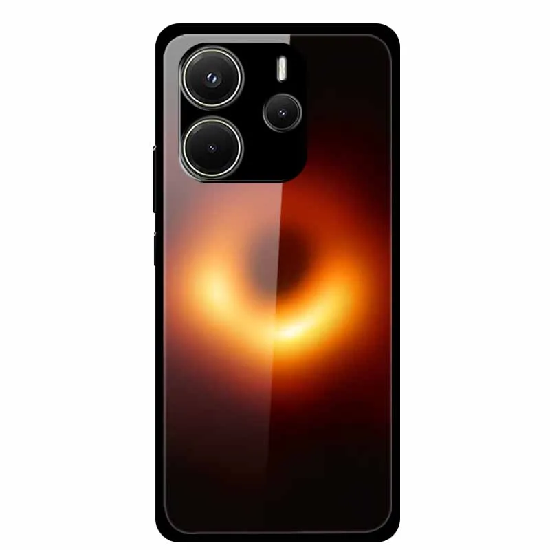 Luxury Tempered Glass Hard Back Phone Case Cover