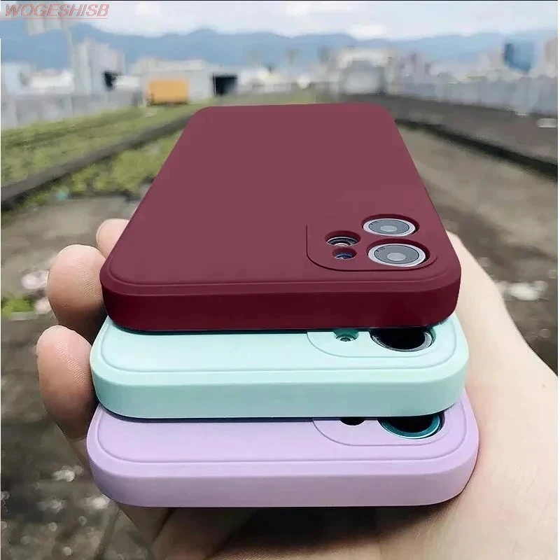 Luxurious Liquid Silicone Soft Thin Phone Case Cover