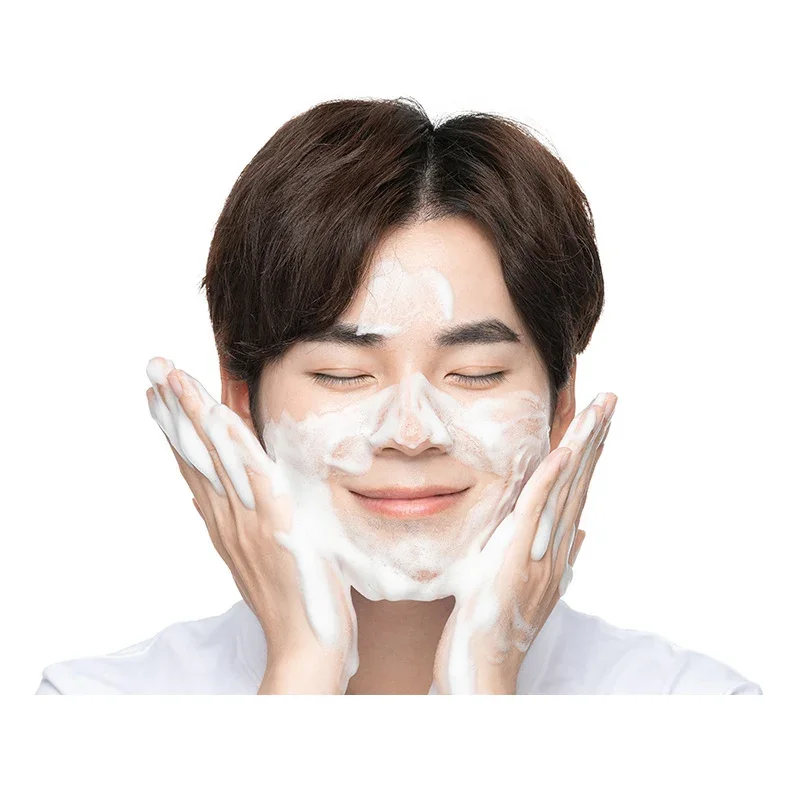 Men Face Deep Cleansing Volcanic Mud Cleanser Refreshing Mild Moisturizing Oil Control Tightening Skin Care