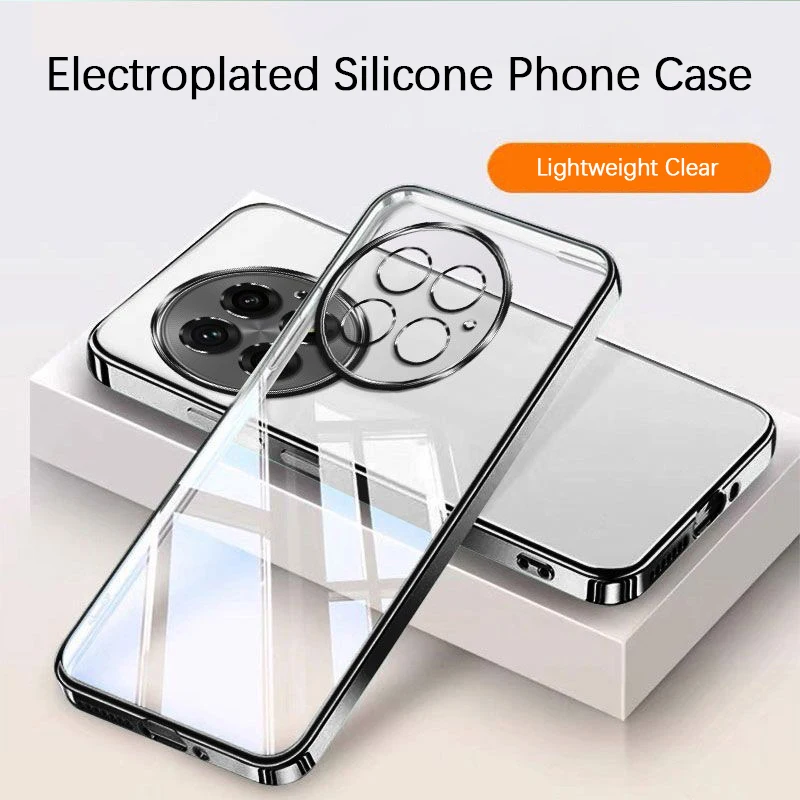 Ultrathin Plating Shockproof Clear Silicone Phone Case