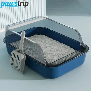 Semi-Enclosed Cat Litter Box 1