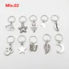 5pcs Hair Braid Dread Dreadlock Beads Clips Charms African Braids Cuffs Rings Hip Hop Style Jewelry Dreadlock Clasps Accessories 3
