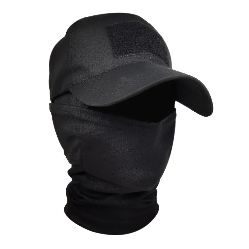 

Camouflage baseball cap visor Outdoor hiking hunting fishing duck tongue tactical military fan baseball cap black