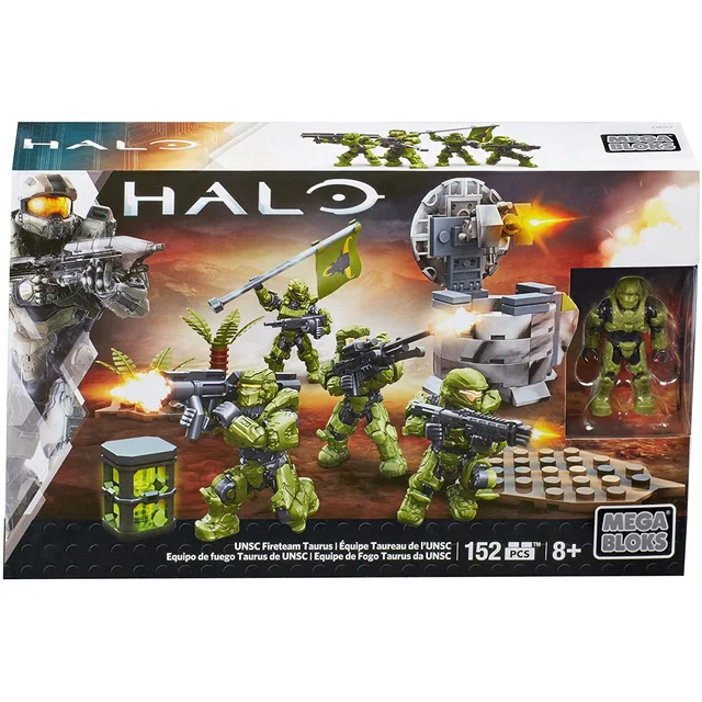 Mega Bloks Halo Promethean Warriors Building Blocks Action Figure Spartan Rhino Fire Squad Soldier Put Together Model Toys Gifts 2