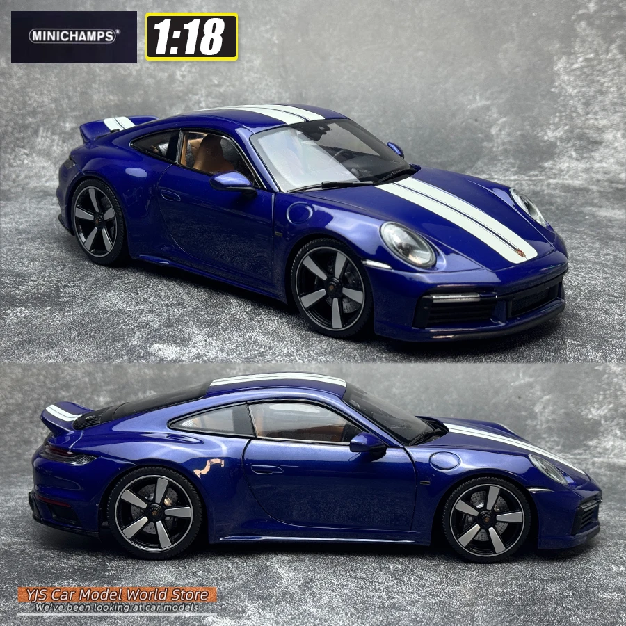 【C37】1：18ダイキャストカー ミニチャンプス ダイキャストモデル 1/18 ポルシェ 911 (992) スポーツ