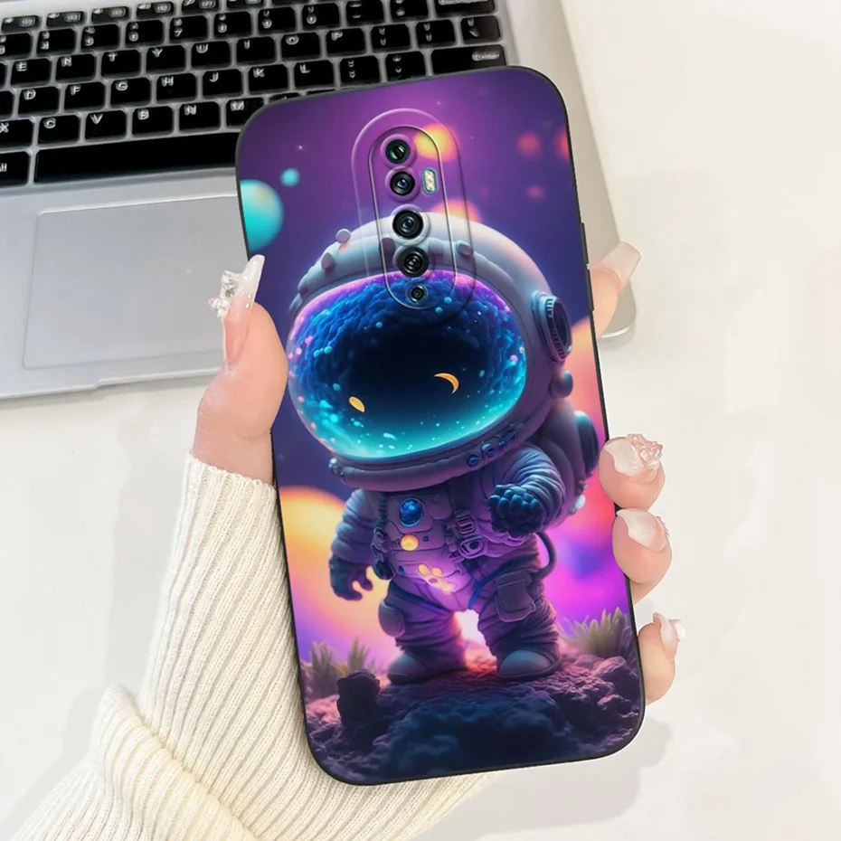 Cute Cartoon Soft Silicone Lens Protective Phone Case