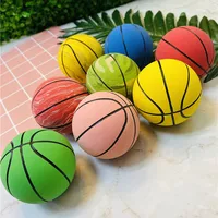 6cm Ultra-high Elastic Mini Rubber Small Basketball Decompression Hollow Elastic Ball Children's Toy MINI Basketball Gift 2