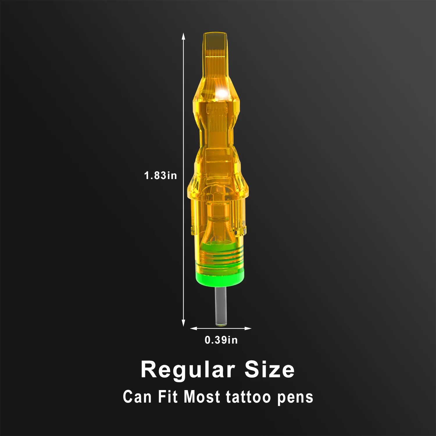 10 pcs Yellow Dragonfly Tattoo Cartridge Needle 1 3 5 7 9 11 13 14 15 RL RM RS M1 Professional Cartridge Makeup Needles 4