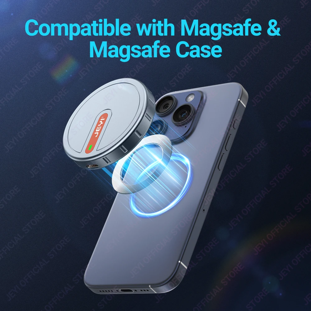 JEYI Magnetic 2230 M.2 NVMe SSD Enclosure with Magsafe for iPhone 15 Pro Max ProRes USB 3.2 10Gbps for MacBook/iPad Pro/Laptop ssd enclosure,hard drive enclosure
