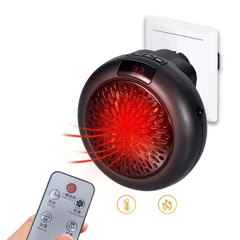 소형 가정용 벽 장착 원형 전기 히터, 뜨거운 공기 팬, 데스크탑 미니 휴대용 난방, 따뜻한 팬, 난방 공기 송풍기, 신제품 