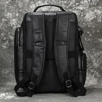 Cow Leather Backpacks Men Laptop Rucksack Shoulder Bag Mochilas Cowhide Genuine Leather Male Bag School Bag for Man Travel Bag 2