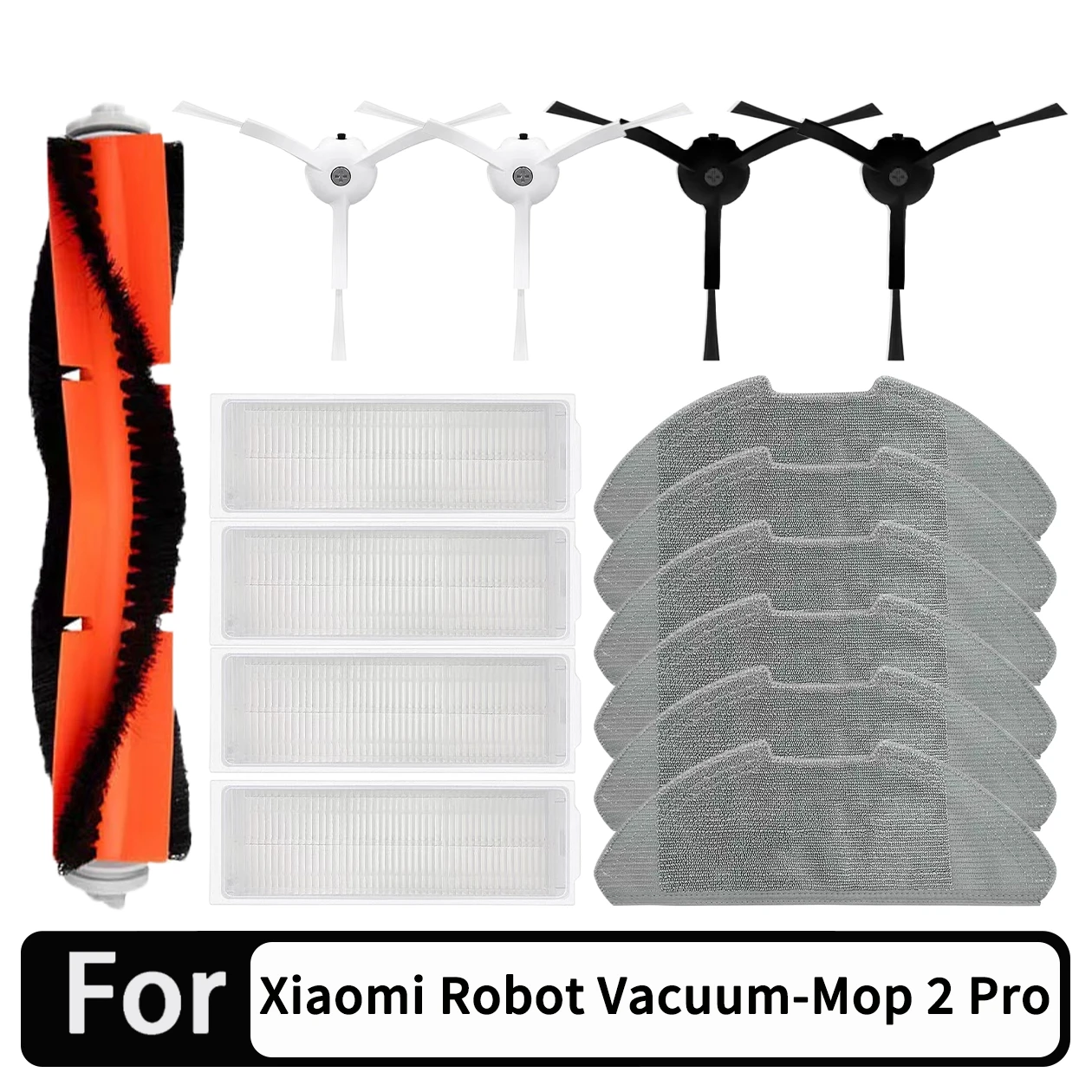 

For Xiaomi Mi Robot Vacuum-Mop 2 Pro/Lite MJST1SHW MJSTL Hepa Filter Mop Cloth Main Side Brush Mijia Vacuum Cleaner Accessories