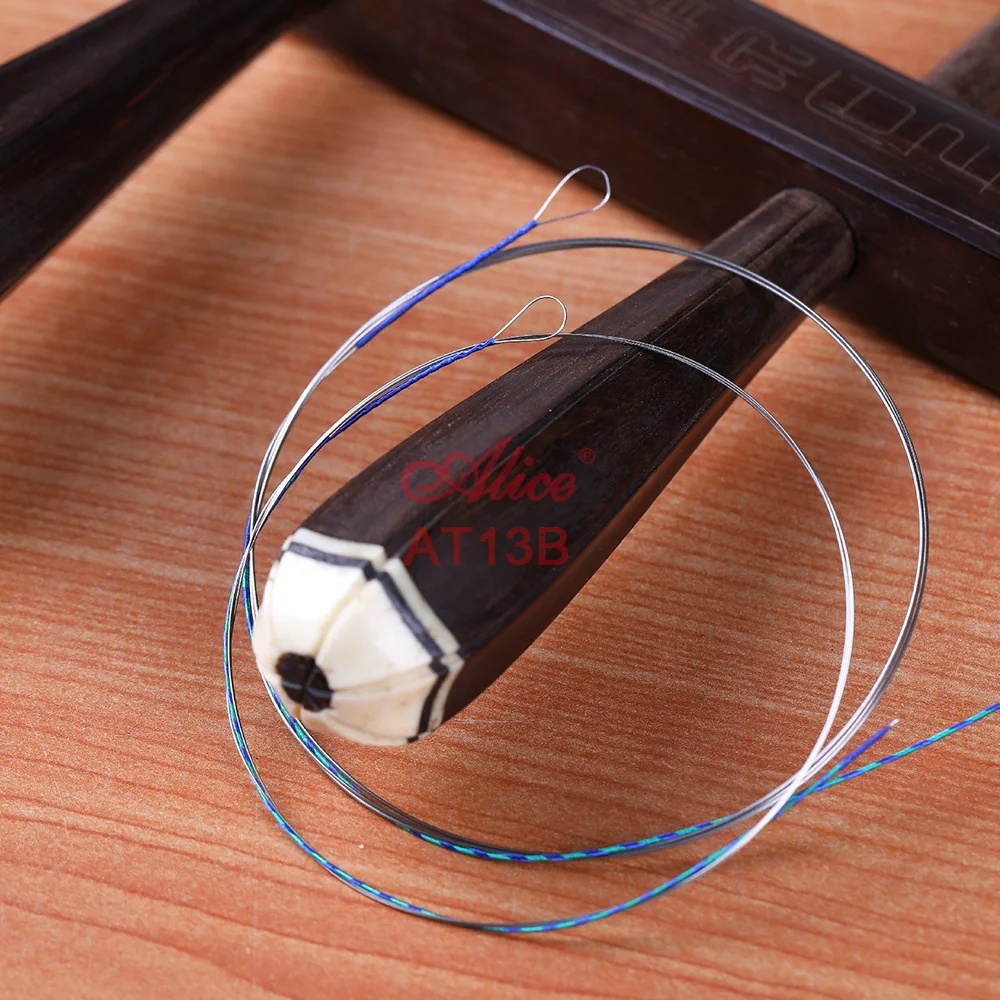 10 Sets Plated Nickel High-Carbon Steel Core Nickel Winding Bright Tone Erhu Strings Alice AT13B