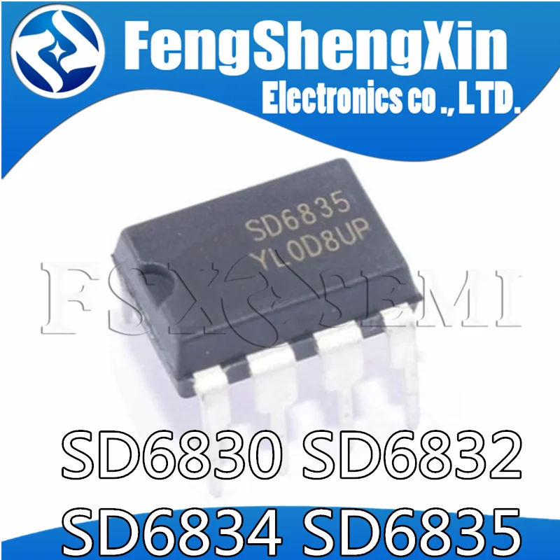 10 шт. SD6834 DIP-8 DIP SD6835 SD6832 SD6830 чип управления питанием ЖК-дисплея IC | Электронные