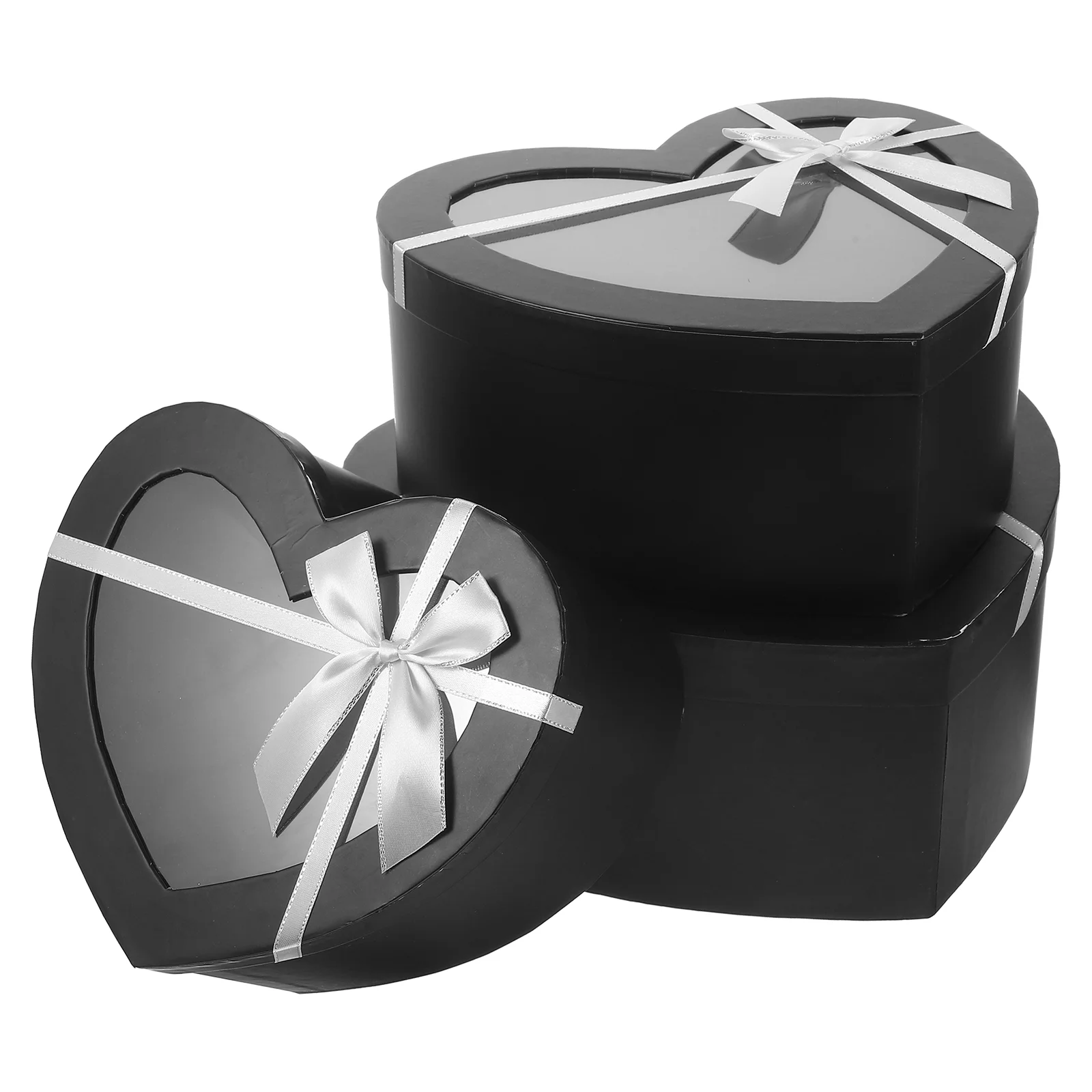 

Комплект из трех предметов, подарочная коробка в форме сердца, коробки для рубашек, подарочные бумажные подарочные коробки, серая доска с изображением сердца