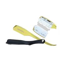 Spring Design Dural Edge Blade Razors Anti Slip Salon Hair Removal Razor Shaving Shavette Knife Beard Face Underarm Body Eyebrow 2