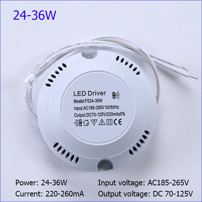 1PCS LED Driver AC165-265V To DC 24-82V 70V-130V Powers Supply Lighting Transformer For LED Ceiling Light Lamp 8-36W image_3