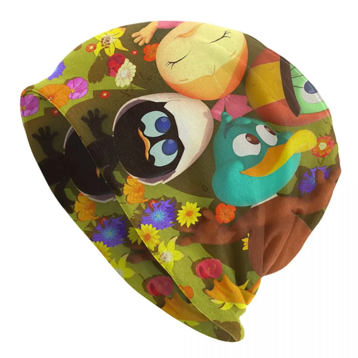 

Calimero Cartoon Bonnet Hat Knit Hat Casual Outdoor Animal Skullies Beanies Hat Unisex Spring Thermal Elastic Cap