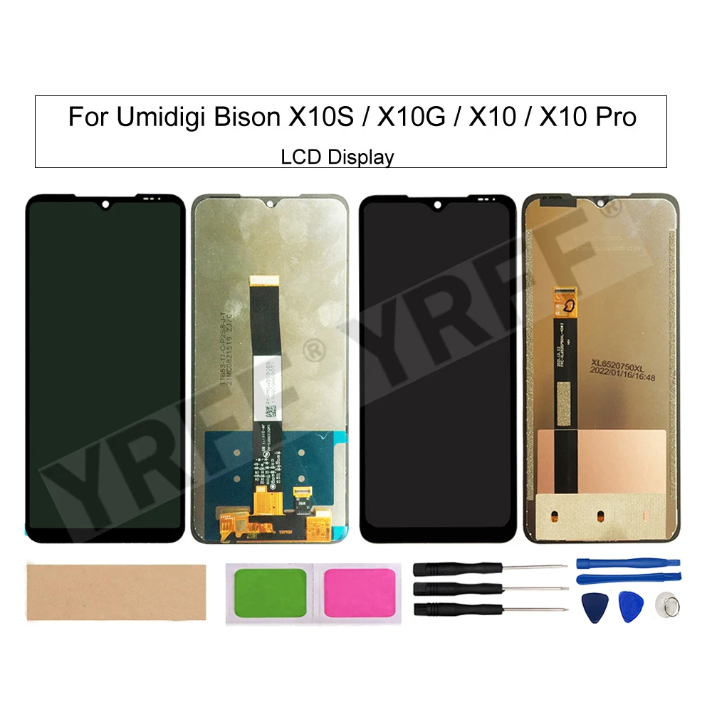 

ЖК-дисплей для Umidigi Bison X10 X10S X10G X10 Pro, ЖК-экран для телефона, датчик стеклянной панели
