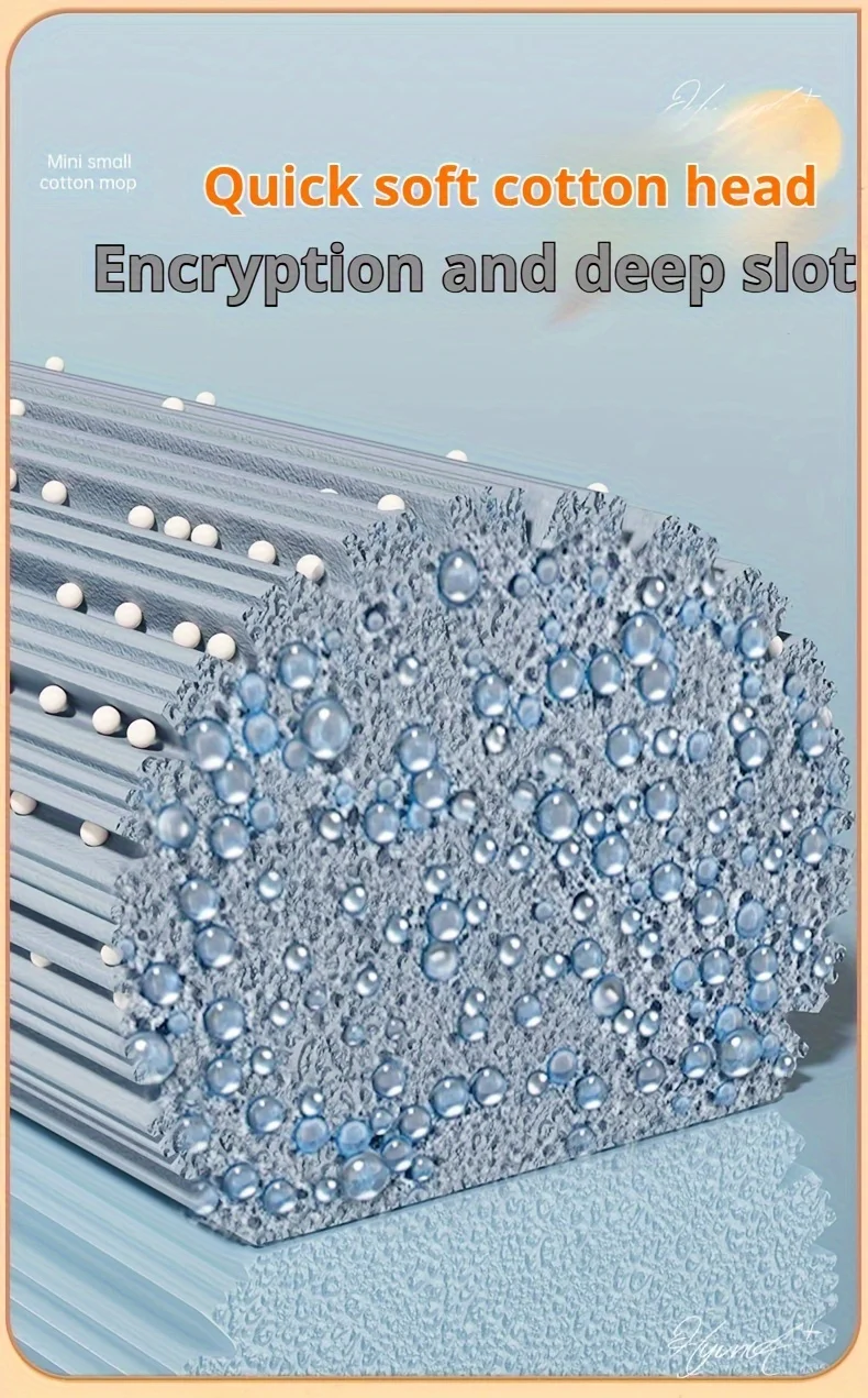 Mocio in spugna da tavolo, testa in cotone, piegabile a metà, mini mocio JOYBOS, straccio multifunzionale e pigro per cucina e soggiorno_voghion.com