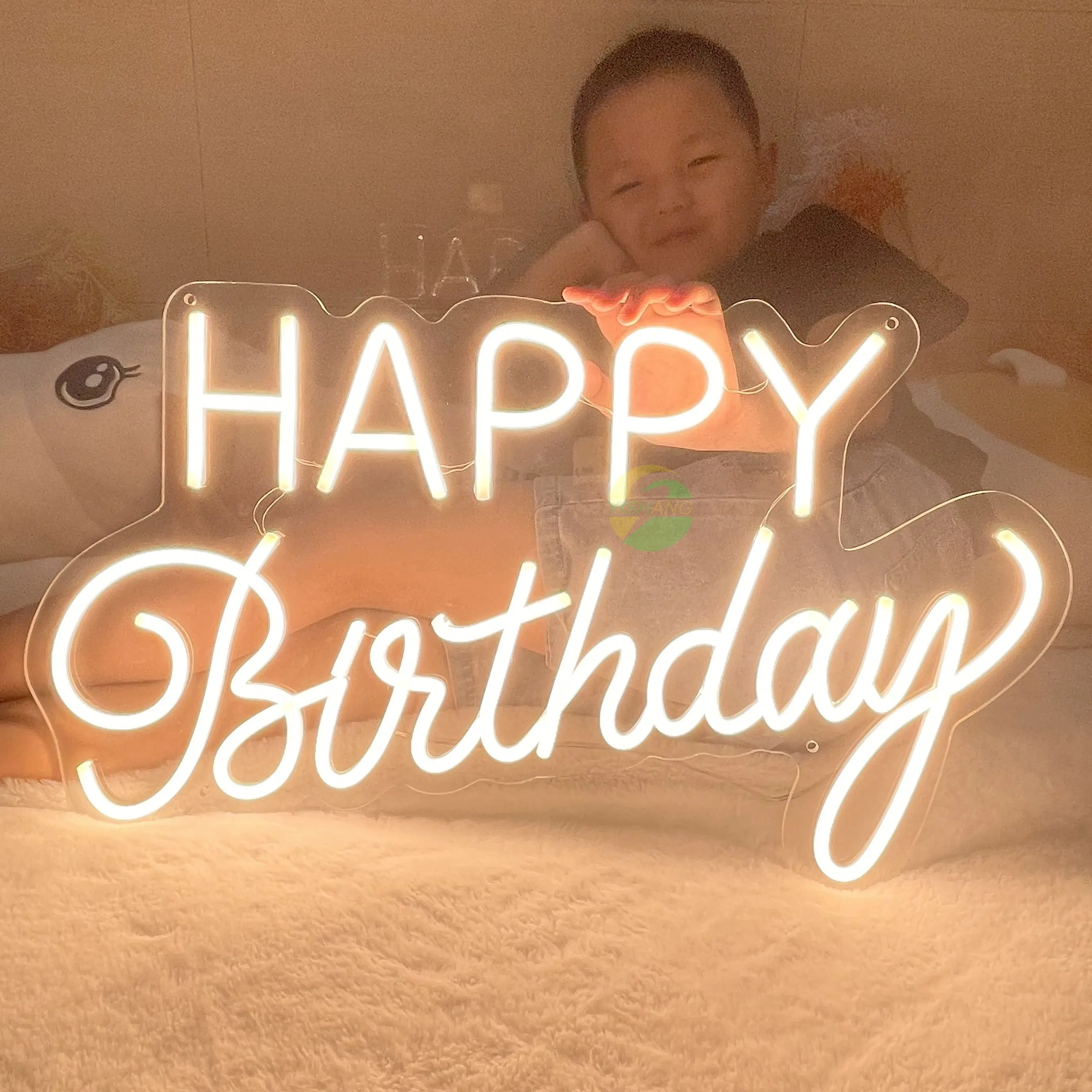 Happy Birthday Neon Lights Led Happy Birthday Signs Regali Di Compleanno Luci Al Neon Personalizzate Decorazione Della Stanza Luci Feste Di Compleanno