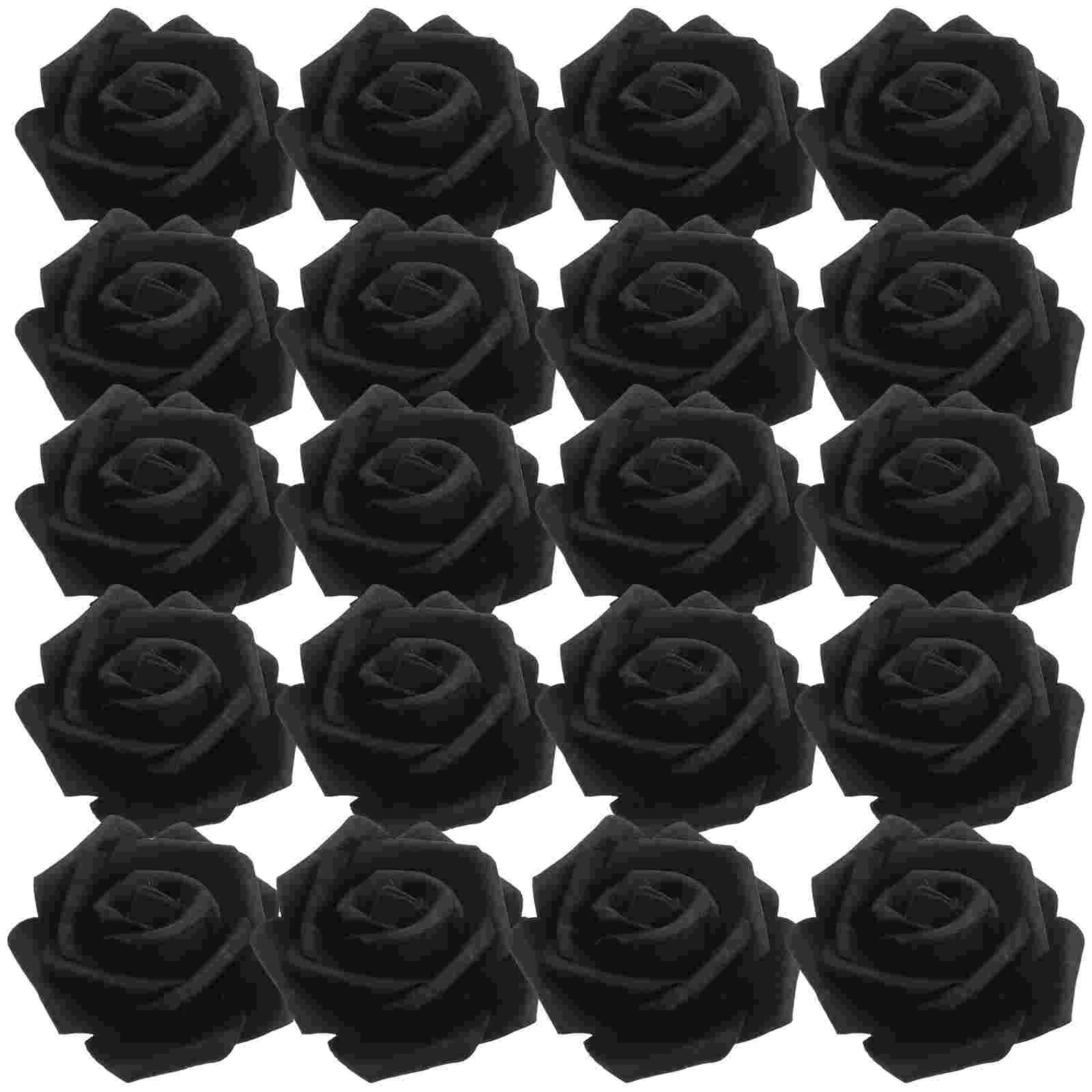 

DIY Crafts Flowers Artificial Flower Faux Rose Head Wedding Decoration Artificial Rose Head Photo Props Fake Rose Head