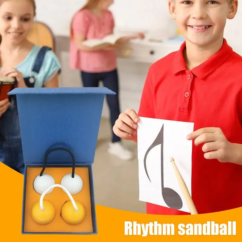 Asalato Shakers 2pcs Wooden Shakers Rhythmic Kashaka Sand Ball Beginners Percussion Instrument Kashaka Sand Ball For Music Class