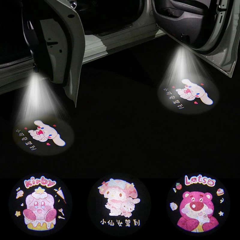 Kawaii Sanrioes Anime Cinnamoroll My Melody Cartoon Car Door Decoration