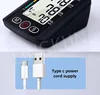 Big Screen Broadcast English Voice Tonometer New LED Black Blood Pressure Monitor BP Monitors Arm Tensiometers Heart Rate Meter 6