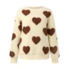 Korean Reviews Many Clothes Winter Plush Love Printed Loose Long Sleeved Round Neck Pullover Sweatshirt Valentine'S Day кофта 3