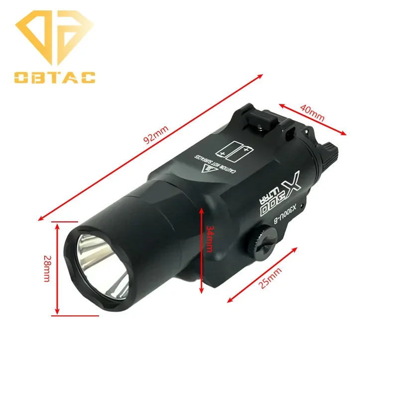 SOTAC Metal Tactical X300U-B Weaponlight Rifle Hunting Flashlight - Foto 6
