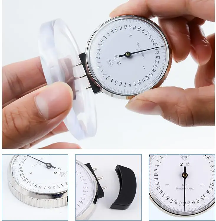 Optical Lens Clock Base Curve Measurement Radian Meter Gauge Measure