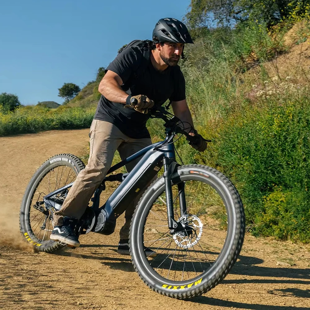 48V 1000W 미드 드라이브 모터 전기 자전거, 최고 속도 28MPH, 토크 센서 전기 자전거, 9단 풀 서스펜션 전기 산악 자전거