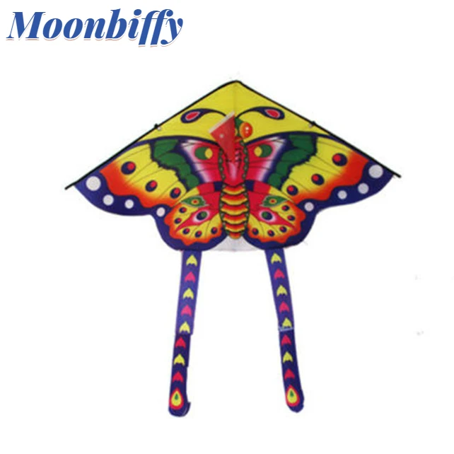 90*50cm Nylon Butterfly Kite Outdoor Foldable Children's Kite with 50M Linee1n 