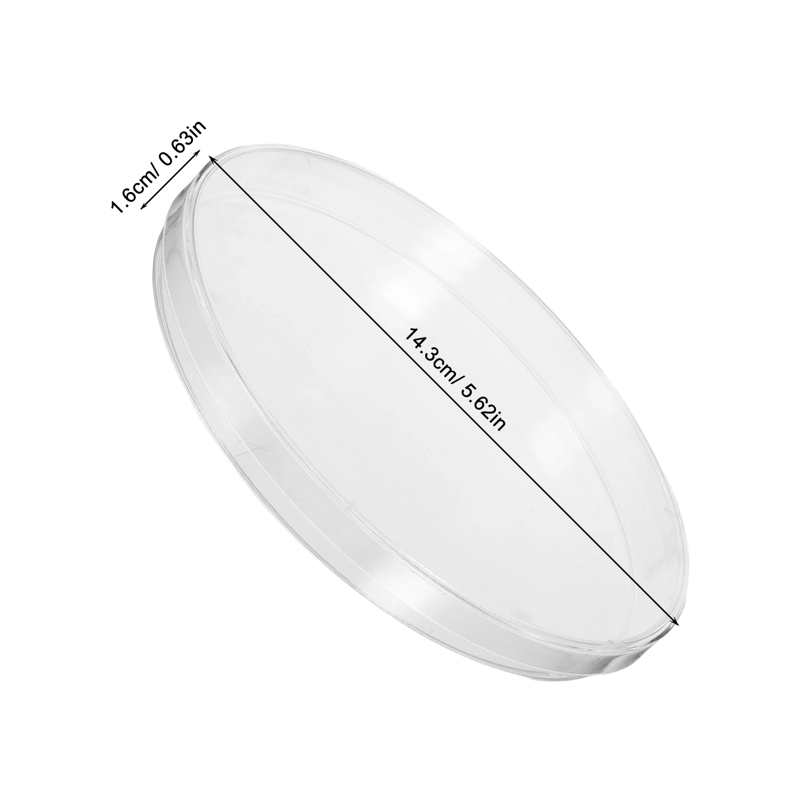 10pcs Plastic Petri Dishes with Lid 14.3cm Diameter x 1.6 cm Deep Petri Plates Tissue Culture Plate for Lab Science Experiment