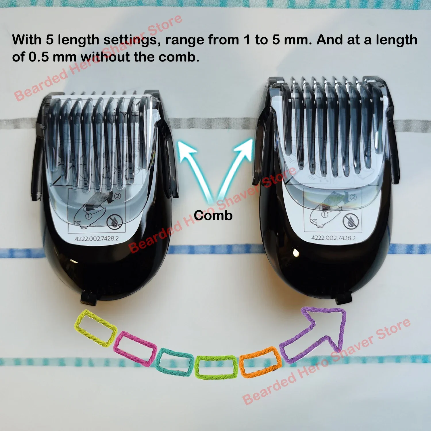 RQ111 Black Replacement Shaver Head Trimmer For S5420 S6840 S7310 S8860 S9711 RQ1150 SP9861_voghion.com