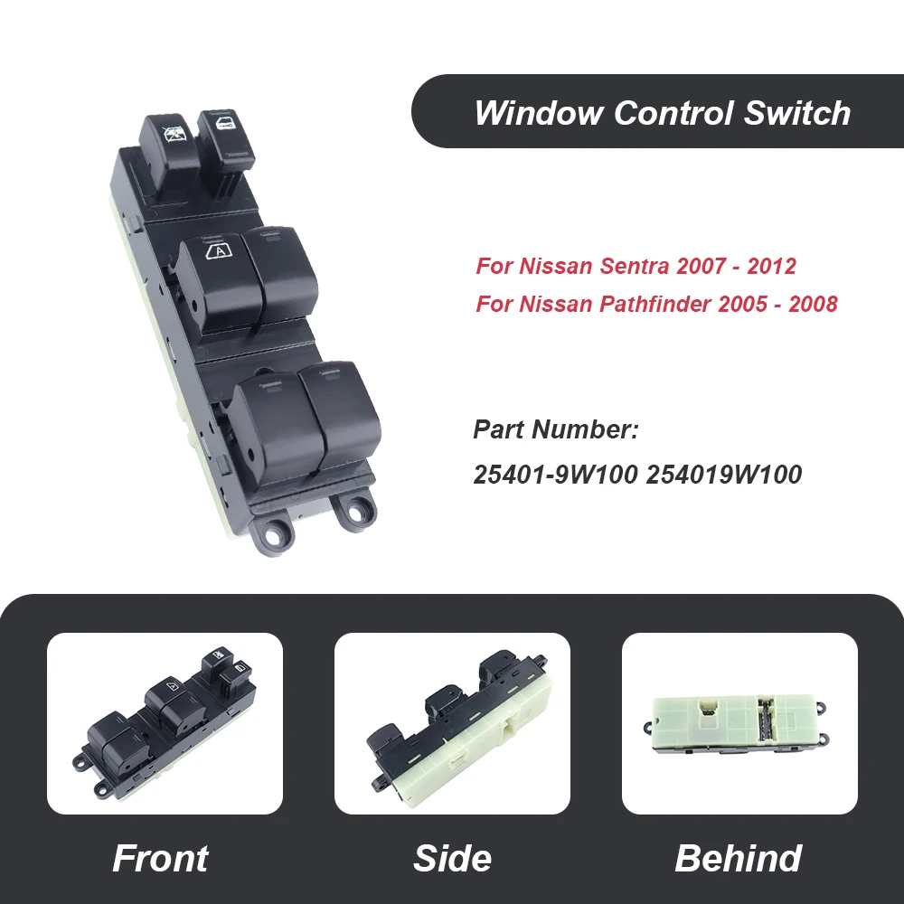 

Car 25401-9W100 254019W100 Electric Power Window Master Control Switch For Nissan Pathfinder 2005-2008 Nissan Sentra 2011 2012