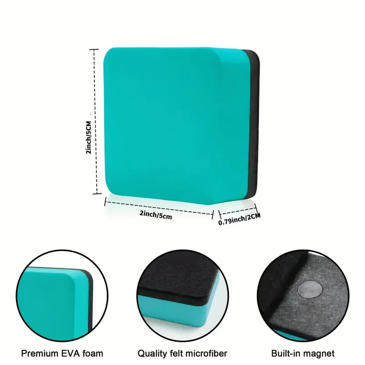 Mini Dry Erase Erasers, Magnetic Whiteboard Dry Erasers Chalkboard Cleaner Wiper For Teacher Supplies