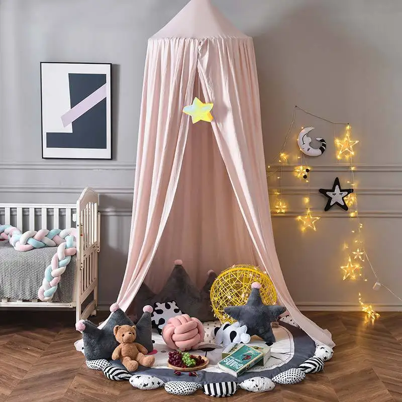 Kids Mosquito Net Baby Crib Curtain Hanging Tent Bed Decor Girl Princess Hanging Bed Canopy Living Corner Play Reading NookDecor