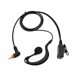 Enhanced Walkie - Talkie PTT Earpiece Headphones (Black)