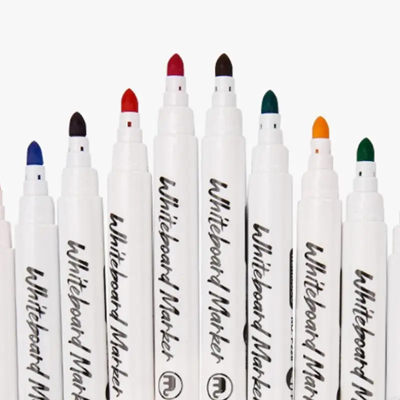 C90C 12 Color Whiteboard Marker 1.0mm Line Width Refillable Colored Marker Quick Dry